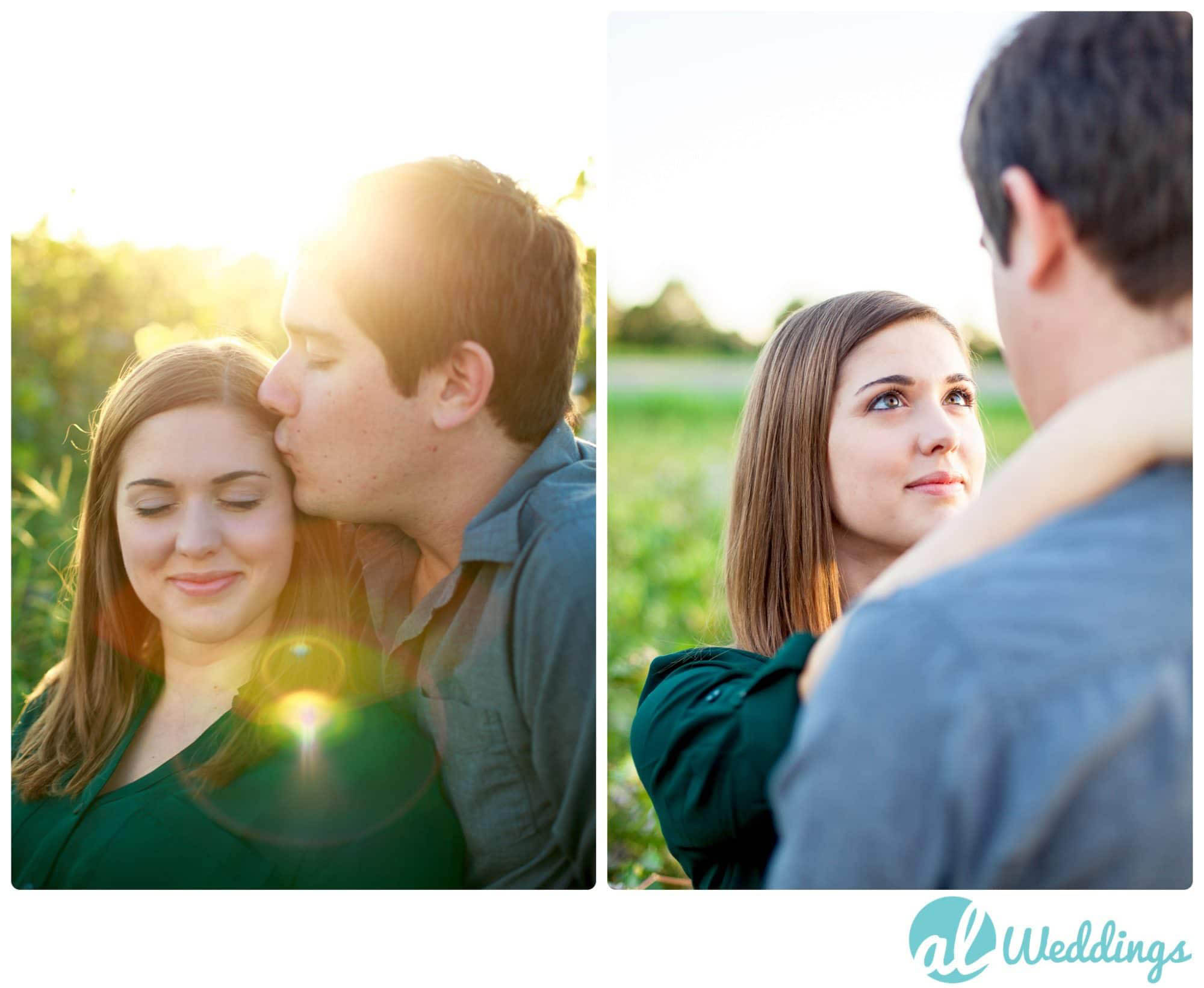 Birmingham,Dramatic,Field,Sunset,cotton,engagement,