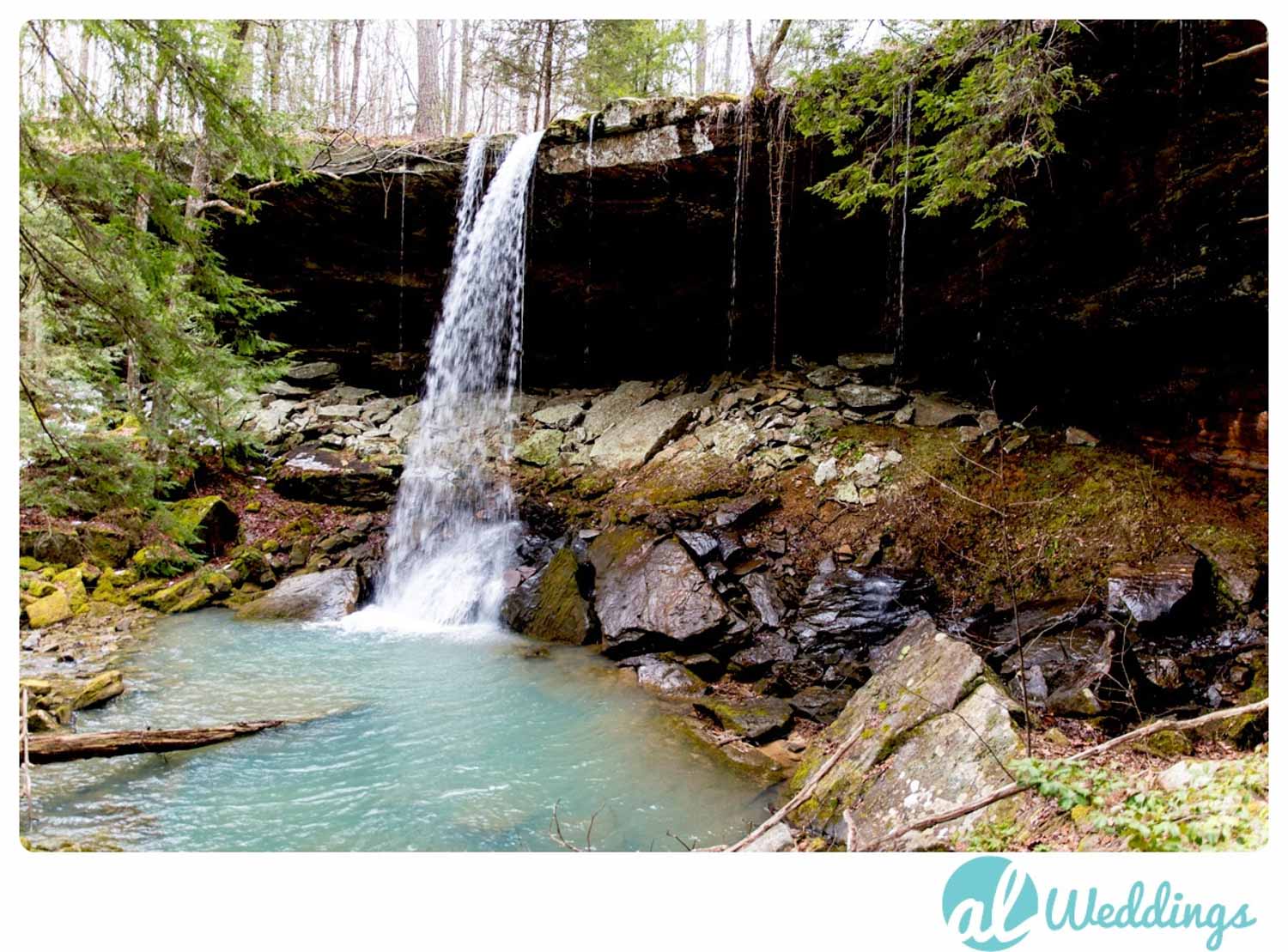 Alabama Wedding Photography,Country,Natural Light,Waterfall,Winter,engagement,ice,outdoors,snow,