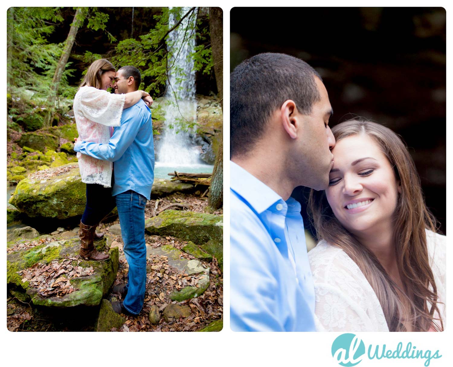 Alabama Wedding Photography,Country,Natural Light,Waterfall,Winter,engagement,ice,outdoors,snow,