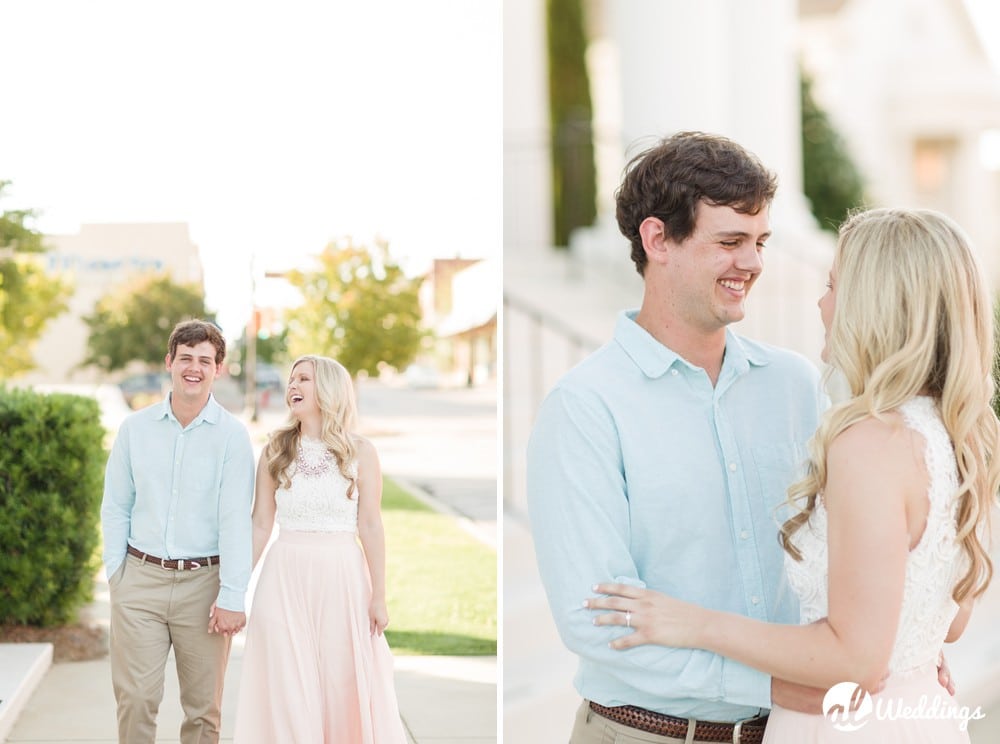 Downtown Opelika Alabama Engagement Session 1