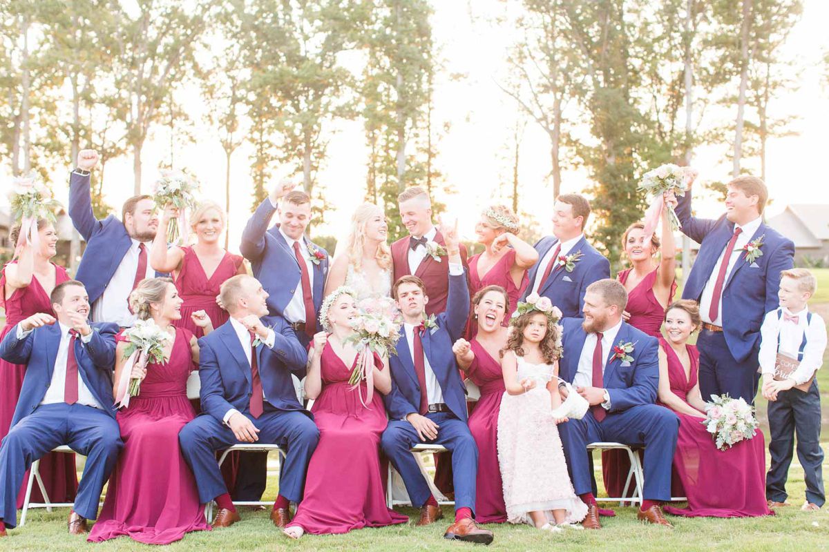 Blue & Burgundy Fall Wedding at Stonebridge Farms